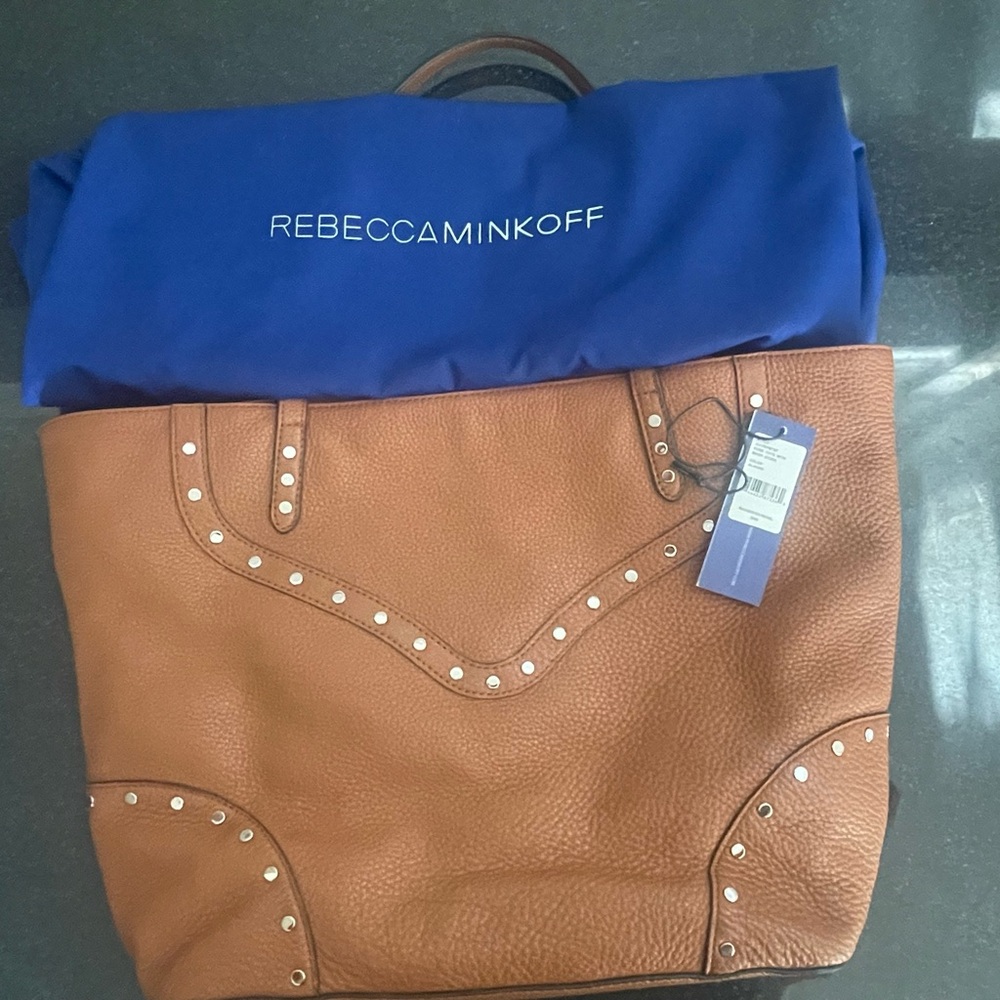 Rebecca Minkoff Rose Tote With Biker Studs in Almond - Picture 10 of 16
